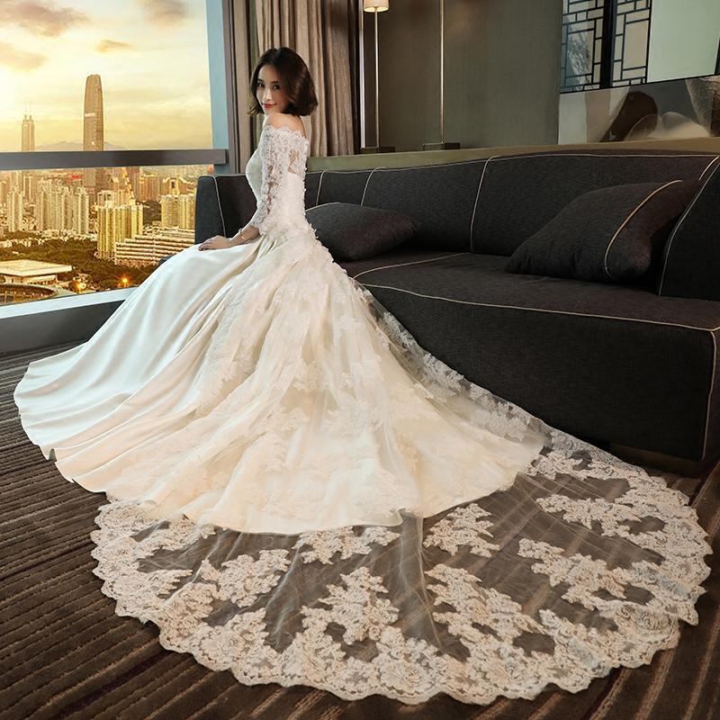 rosaamant 2023 Casual Dresses Garden 3D Flower Leaf Lace Wedding Dresses Gowns Modest Backless A-Line Long