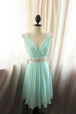 Short Blue Prom Dress Homecoming Dress, Mini Dress APH0304